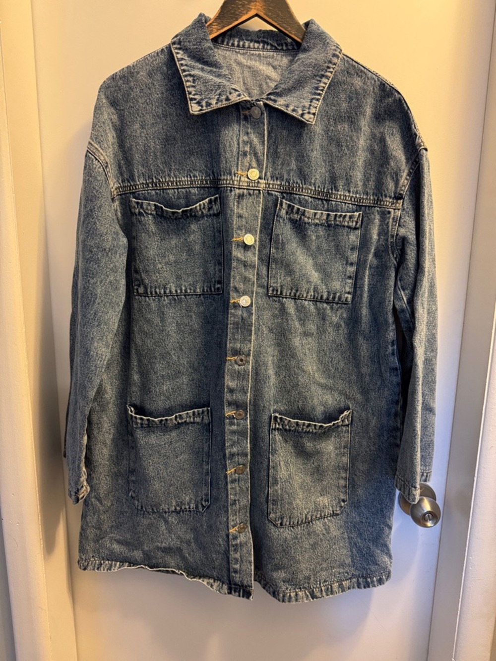 SHEIN Light Blue Denim Garment